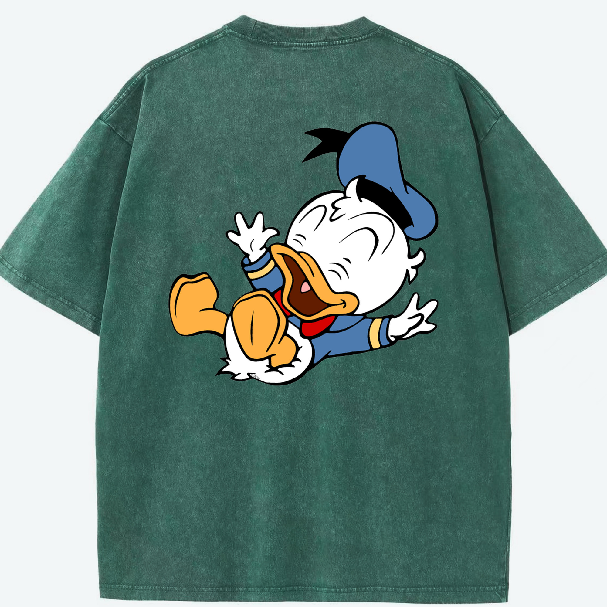 （画像用） ミッキーマウス Mickey Mouse 綿100% ヴィンテージ風 半袖Tシャツ（背面プリント）